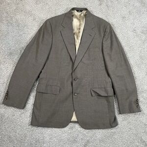 Polo University Club Blazer‎ 42R Brown houndstooth wool USA menswear classic VTG